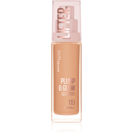 MAYBELLINE NEW YORK LIFTER PLUMP & GLOW Течен фон дьо тен 119