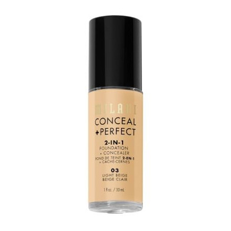 MILANI CONCEAL+PERFECT Фон дьо тен, 03 LIGHT BEIGE