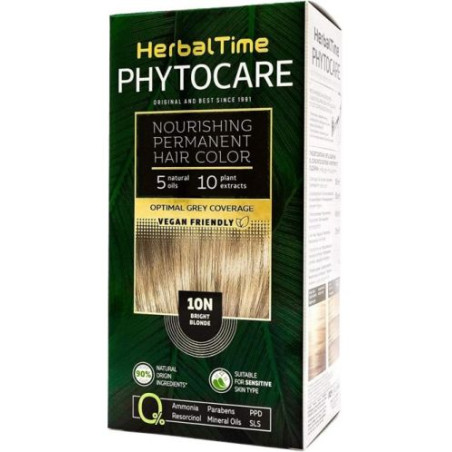 HERBAL TIME PHYTOCARE Боя за коса 10N Bright blonde, 124,5 мл.