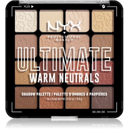 NYX PROFESSIONAL MAKEUP ULTIMATE SHADOW Палитра сенки за очи 04 warm neutrals