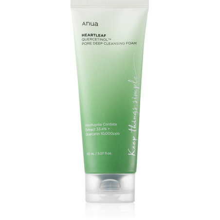 ANUA Heartleaf Quercetinol Pore Дълбоко почистваща пяна за лице, 150мл