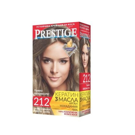 PRESTIGE Боя за коса 212 Тъмно пепелно рус