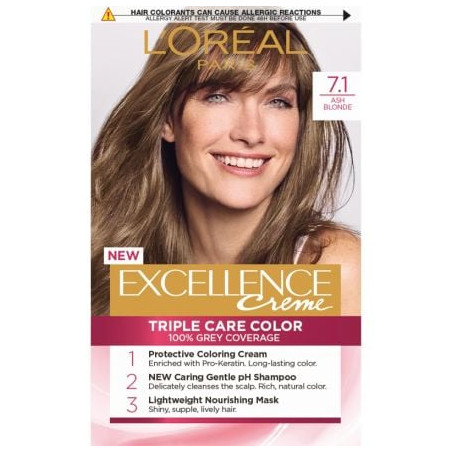 L'OREAL PARIS EXCELLENCE Боя за коса 7.1 Ash blonde