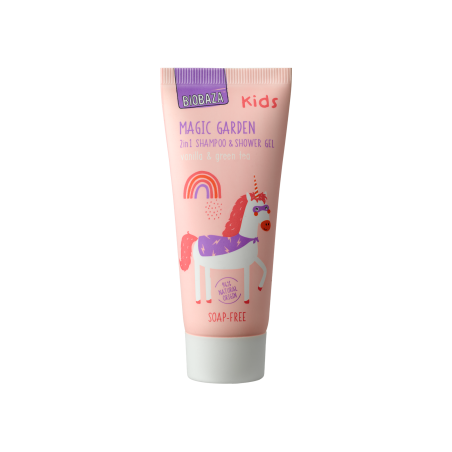 BIOBAZA МИНИ 2В1 ДЕТСКИ ДУШ ГЕЛ MAGIC GARDEN 30 МЛ.