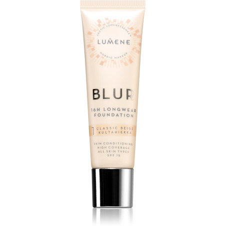 LUMENE VEGAN BLUR CLASSIC BEIGE Фон дьо тен дълготраен 16h SPF15 за нормална кожа 1