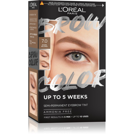 L'OREAL PARIS BROW COLOR Полуперманентна боя за вежди, 7.0 Dark Blonde