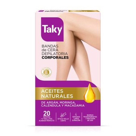 TAKY NATURAL OILS Епилиращи ленти за тяло, 20 бр.