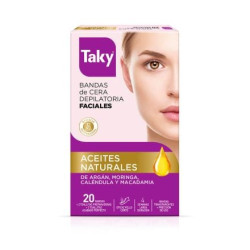 TAKY NATURAL OILS Епилиращи ленти за лице, 20 бр.