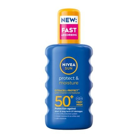 NIVEA Sun Protect & Moisture Spray SPF 50+ 200 ml