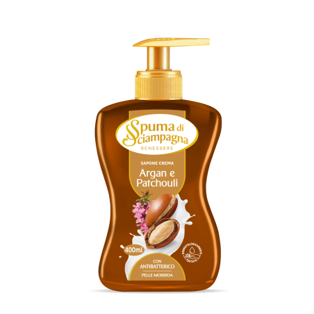ТЕЧЕН САПУН С ПОМПА NUTRIENTE ARGAN & PATCHOULI SPUMA DI SCIAMPAGNA