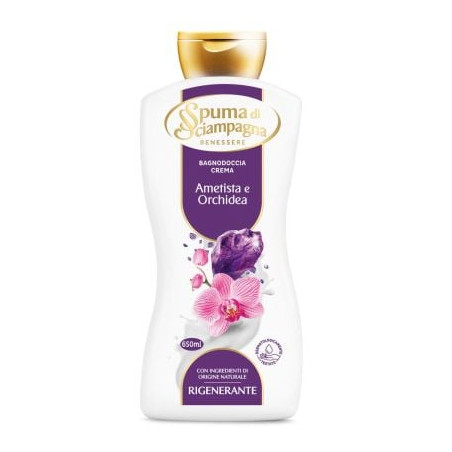ДУШ КРЕМ RIGENERANTE AMETHYST AND ORCHID SPUMA DI SCIAMPAGNA