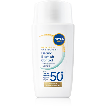 NIVEA Sun UV Face Derma Skin Face Fluid SPF 50+  40 ml.