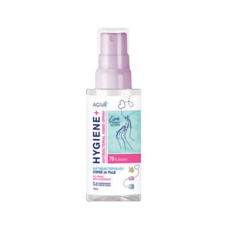 Антибактериален спрей за ръце Agiva Hygiene - Цитрус, 75 ml