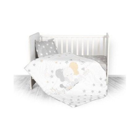 Спален комплект Lorelli - Cosy, 3 части, ранфорс, сив