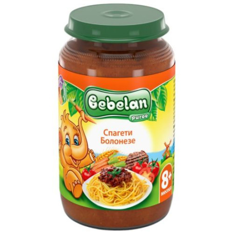 Ястие Bebelan Puree - Спагети болонезе, 220 g