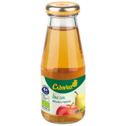 Био сок Слънчо - Ябълка и круша, 200 ml