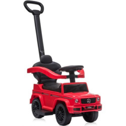 Кола за яздене с дръжка Lorelli - Mercedes-benz G350d, червена