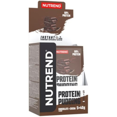 Protein Pudding, шоколад с какао, 5 сашета, Nutrend