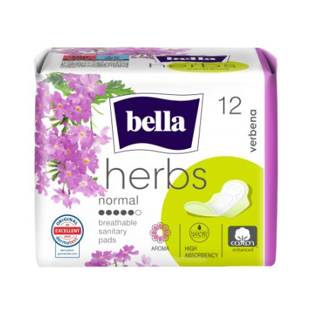 Bella Herbs Дамски превръзки Verbena, 12 броя