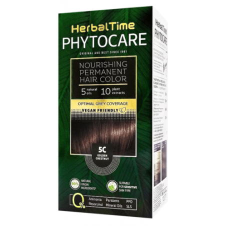Herbal Time Phytocare Боя за коса, 5C Златист кестен