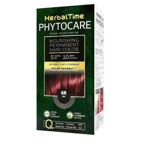 Herbal Time Phytocare Боя за коса, 6R Червен