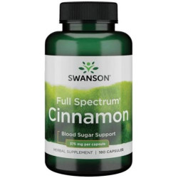 Full Spectrum Cinnamon, 375 mg, 180 капсули, Swanson