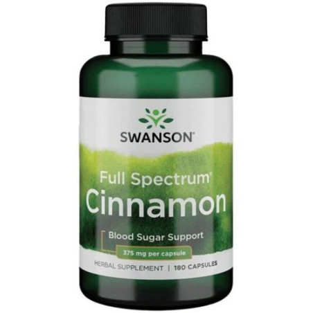 Full Spectrum Cinnamon, 375 mg, 180 капсули, Swanson