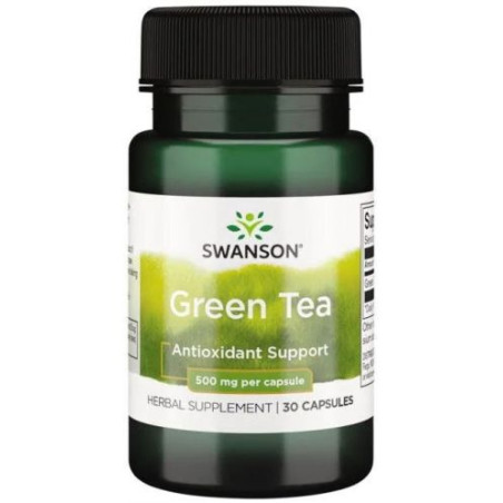 Green Tea, 500 mg, 30 капсули, Swanson