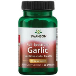 Full Spectrum Garlic, 400 mg, 60 капсули, Swanson