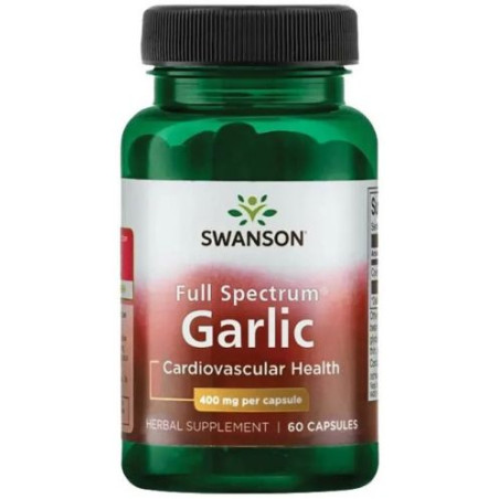 Full Spectrum Garlic, 400 mg, 60 капсули, Swanson