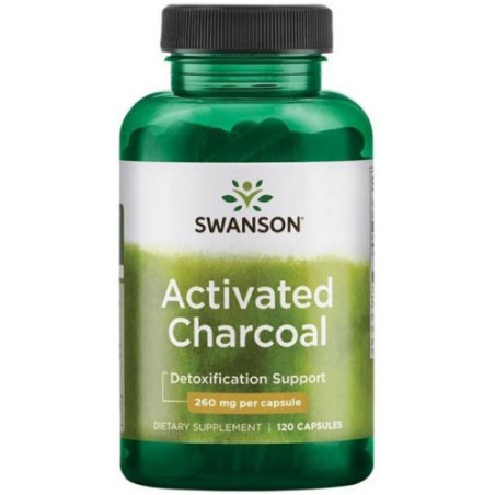 Activated Charcoal, 260 mg, 120 капсули, Swanson
