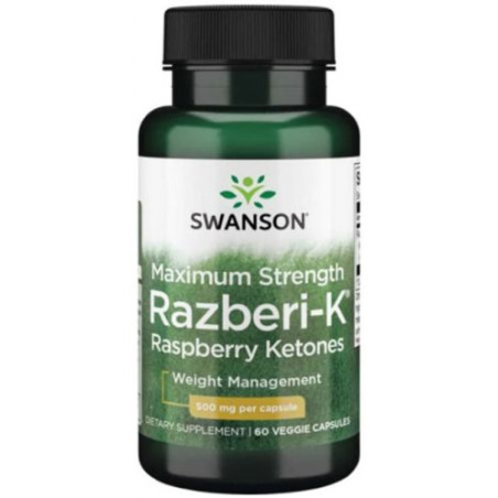 Razberi-K Raspberry Ketones, 500 mg, 60 капсули, Swanson