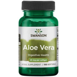 Aloe Vera, 25 mg, 100 меки капсули, Swanson