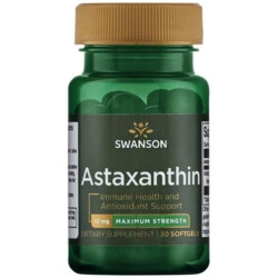 Astaxanthin, 12 mg, 30 меки капсули, Swanson