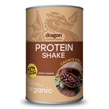 Протеинов шейк, какао и ванилия, 500 g, Dragon Superfoods