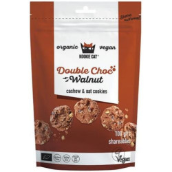 Мини курабийки с двоен шоколад и орехи, 100 g, Kookie Cat