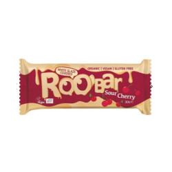 Суров бар с вишни и бял шоколад, 30 g, Roobar