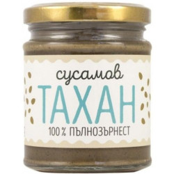 Пълнозърнест сусамов тахан, 200 g, Zoya