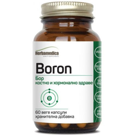 Boron, 10 mg, 60 капсули, Herbamedica