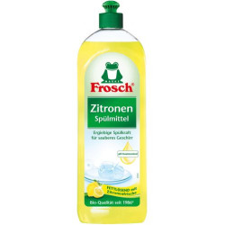 Препарат за миене на съдове Frosch - Жълт лимон, 750 ml