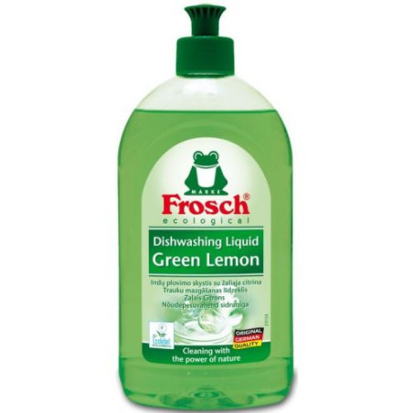 Препарат за миене на съдове Frosch - Зелен лимон, 500 ml