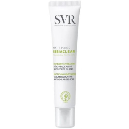 SVR Sebiaclear Матиращ крем за лице Mat + Pores, 40 ml