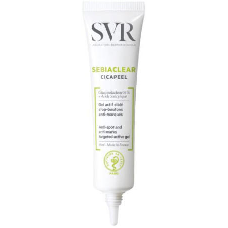SVR Sebiaclear Концентриран гел за лице Cicapeel, 15 ml