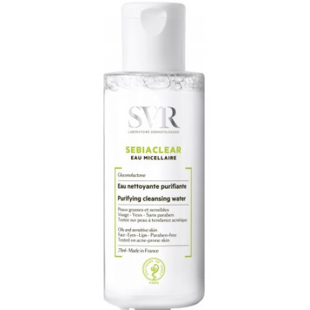 SVR Sebiaclear Почистваща мицеларна вода, 75 ml