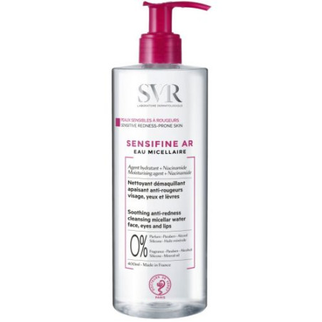 SVR Sensifine AR Почистваща мицеларна вода за лице, 400 ml
