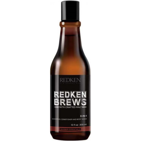Redken Brews Шампоан за коса 3 в 1, 300 ml