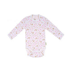 Бебешко боди с дълъг ръкав Bio Baby - Органичен памук, 62 cm, 3-4 месеца