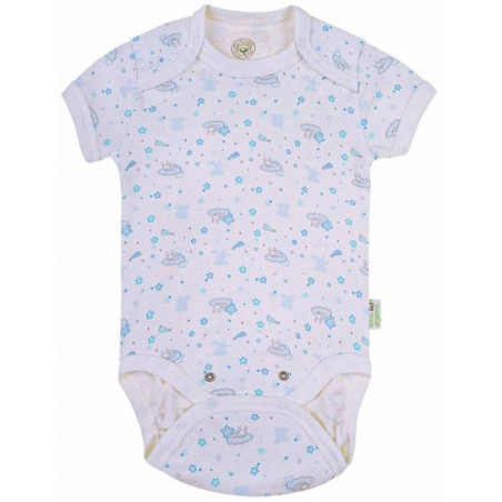 Боди с къс ръкав Bio Baby - Органичен памук, 68 cm, 4-6 месеца