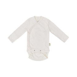 Боди Bio Baby - органичен памук, 74 cm, 6-9 месеца, екрю