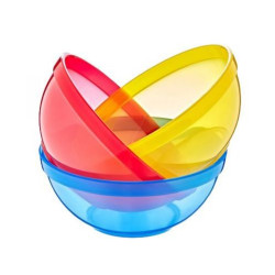 Комплект силиконови купички BabyJem - 3 броя, за момче